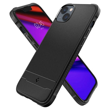 Spigen Rugged Armor Mag iPhone 14 TPU Cover - Sort