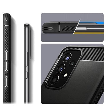 Spigen Rugged Armor Samsung Galaxy A53 5G TPU Cover - Sort