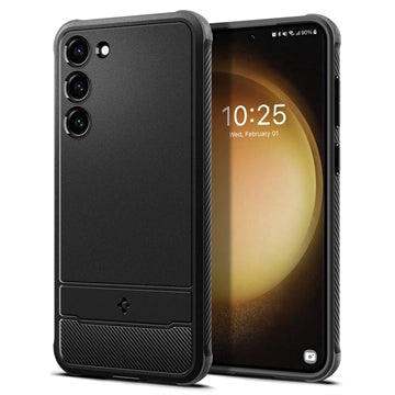 Spigen Rugged Armor Samsung Galaxy S23 5G TPU-Cover - Sort