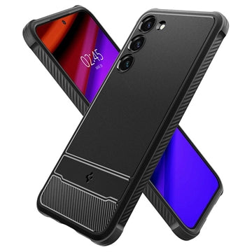 Spigen Rugged Armor Samsung Galaxy S23 5G TPU-Cover - Sort