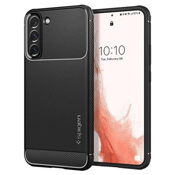 Spigen Rugged Armor Samsung Galaxy S22 5G TPU Cover - Sort