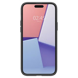 iPhone 15 Spigen Thin Fit Hybrid Cover - Sort