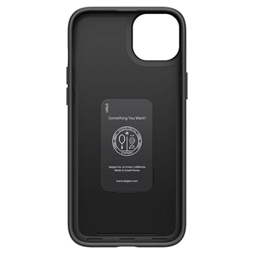 iPhone 15 Spigen Thin Fit Hybrid Cover - Sort