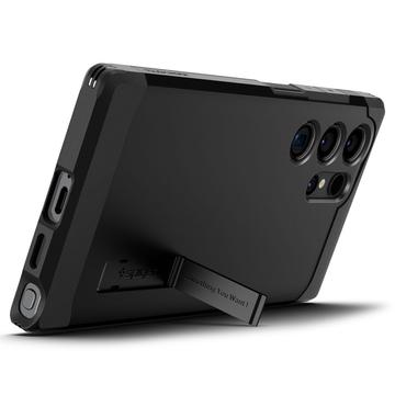 Samsung Galaxy S24 Ultra Spigen Tough Armor Cover - Sort