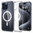 iPhone 15 Pro Spigen Ultra Hybrid Mag Cover - Hvid / Klar