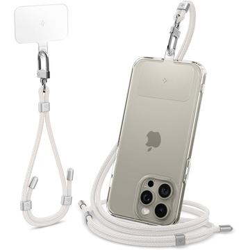 Spigen Universal strop sæt - Crossbody & håndledsrem Combo - Perle hvid