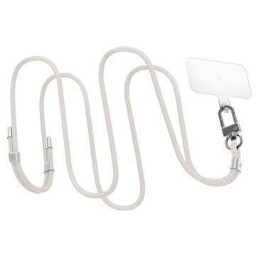 Spigen Universal strop sæt - Crossbody & håndledsrem Combo - Perle hvid