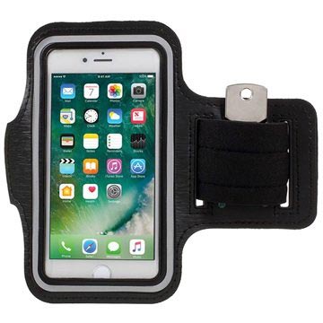 Sports armbånd til iPhone 7/8/SE (2020) - Sort og gennemsigtigt vindue