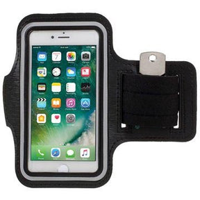 Sports armbånd til iPhone 7/8/SE (2020) - Sort og gennemsigtigt vindue