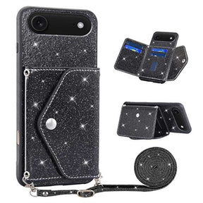 iPhone Air Stardust Cover med Kortholder - Sort