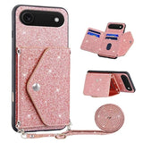 iPhone Air Stardust Cover med Kortholder - Pink