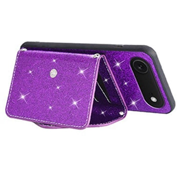 iPhone Air Stardust Cover med Kortholder - Lilla