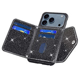 iPhone 17 Pro Max Stardust Cover med Kortholder - Sort