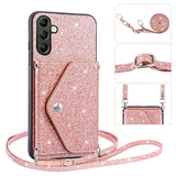 Stardust Samsung Galaxy A14/A14 5G Cover med Kortholder - Pink