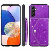 Stardust Samsung Galaxy A14/A14 5G Cover med Kortholder - Lilla