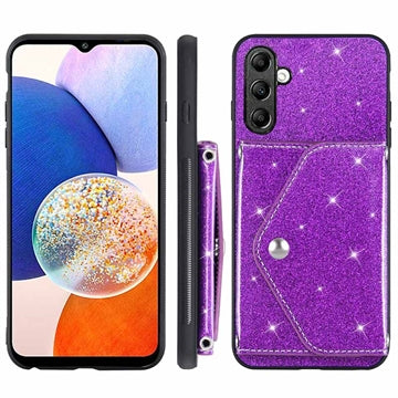 Stardust Samsung Galaxy A14/A14 5G Cover med Kortholder - Lilla