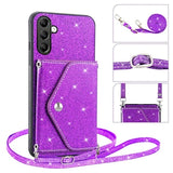 Stardust Samsung Galaxy A14/A14 5G Cover med Kortholder - Lilla