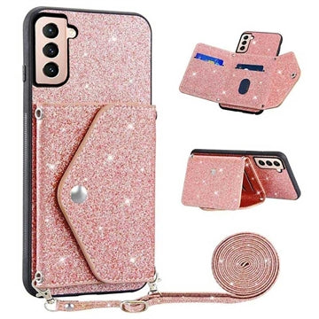 Stardust Samsung Galaxy S23 5G Cover med Kortholder - Pink