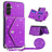 Samsung Galaxy A17/A14 5G Stardust Cover med Kortholder - Lilla
