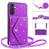 Samsung Galaxy A17/A14 5G Stardust Cover med Kortholder - Lilla