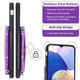 Samsung Galaxy A17/A14 5G Stardust Cover med Kortholder - Lilla