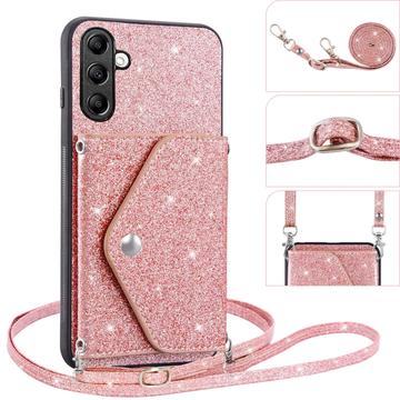 Samsung Galaxy A36 Stardust Cover med Kortholder - Pink