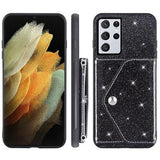 Samsung Galaxy S25 Ultra Stardust Cover med Kortholder - Sort