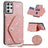 Samsung Galaxy S25 Ultra Stardust Cover med Kortholder - Pink