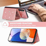 Samsung Galaxy S25+/S24+ Stardust Cover med Kortholder - Pink