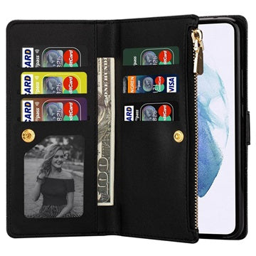 Starlight Series Samsung Galaxy S22 5G Pung Taske - Sort