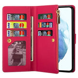 Starlight Series Samsung Galaxy S22 5G Pung Taske - Hot Pink