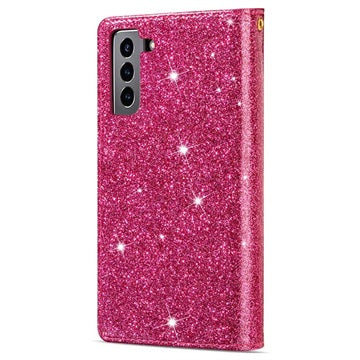 Starlight Series Samsung Galaxy S22+ 5G Pung Taske - Hot Pink
