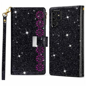 Starlight Series Samsung Galaxy S22 Ultra 5G Pung Taske - Sort