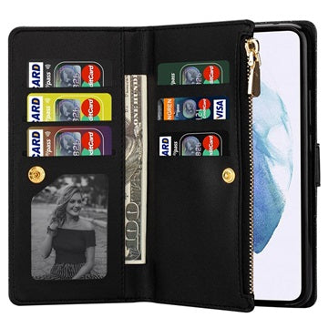 Starlight Series Samsung Galaxy S22 Ultra 5G Pung Taske - Sort