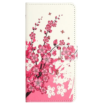 Samsung Galaxy A34 5G Style Series Pung Taske - Pink Blomster