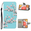 Style Series Samsung Galaxy A42 5G Cover med Kortholder - Pink Blomster