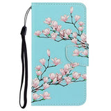 Style Series Samsung Galaxy A42 5G Cover med Kortholder - Pink Blomster