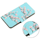 Style Series Samsung Galaxy A42 5G Cover med Kortholder - Pink Blomster