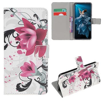 Style Series Huawei Nova 5T, Honor 20/20S Pung - Lotusblomst