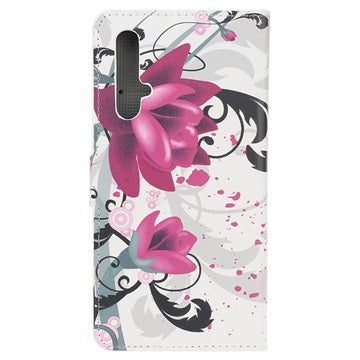 Style Series Huawei Nova 5T, Honor 20/20S Pung - Lotusblomst