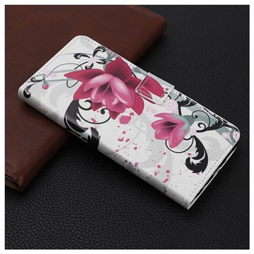 Style Series Huawei Nova 5T, Honor 20/20S Pung - Lotusblomst