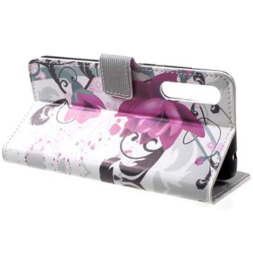 Style Series Huawei P20 Pro Cover med Kortholder - Lotusblomst