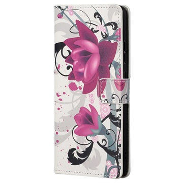 Style Series OnePlus Nord CE 2 5G Cover med Kortholder - Lotusblomst
