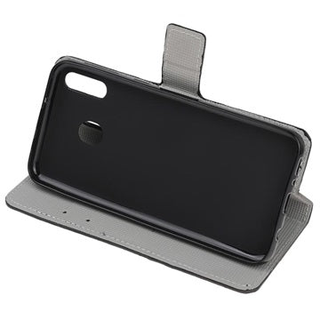 Style Series Samsung Galaxy A20e Cover med Kortholder - Lotusblomst