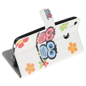 Style Series Samsung Galaxy A20e Cover med Kortholder - Ugler