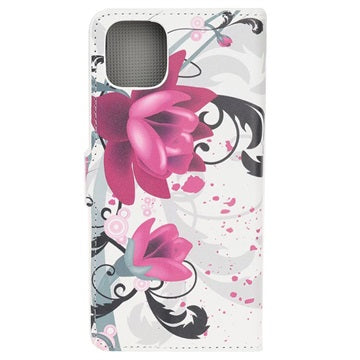 Style Series iPhone 11 Cover med Kortholder - Lotusblomst