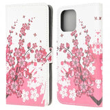 Style Series iPhone 13 Mini Pung Taske - Pink Blomster