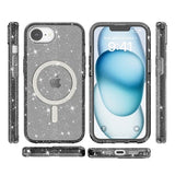 iPhone 16e/17e Stylish Glitter Series Hybrid Cover - MagSafe kompatibel - Sort