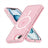 iPhone 16e/17e Stylish Glitter Series Hybrid Cover - MagSafe kompatibel - Pink