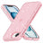 iPhone 16e/17e Stylish Glitter Series Hybrid Cover - Pink